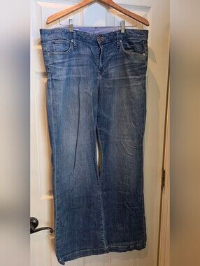 GAP Medium Blue Long And Lean Flare Jeans